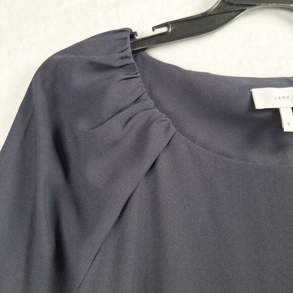 Lark & Ro Womens Size O Black Long Sleeve Pullover Blouse Top Shirt - Picture 9 of 11